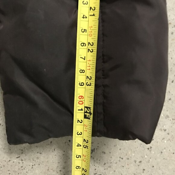 Michael Kors Womens LG Down & Feathers Puffer Coat Mid Length Brown Faux Fur Tri - Picture 10 of 13